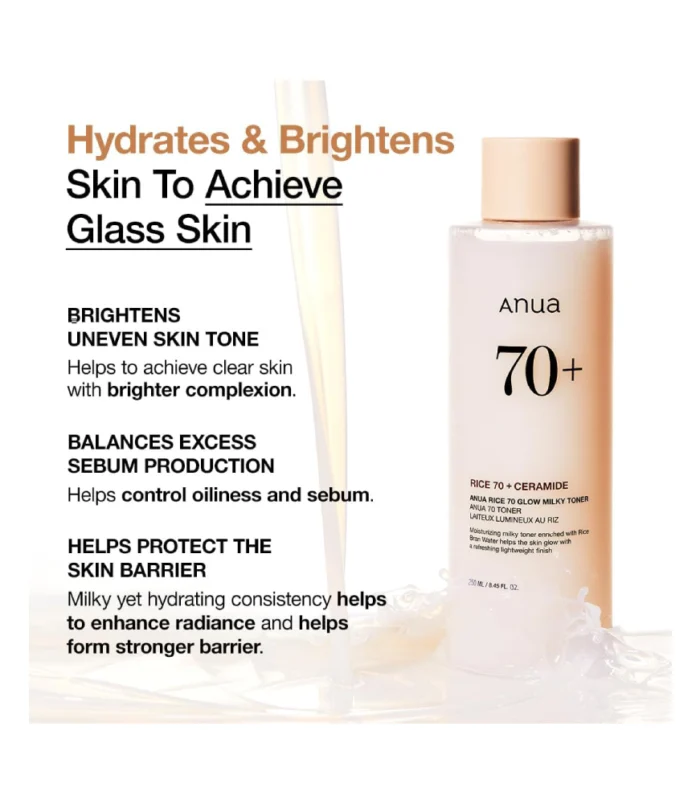 ANUA – Rice 70 Glow Milky Toner 250ml 2